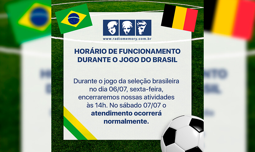 Detran informa horário de funcionamento em jogos do Brasil durante a Copa  2018